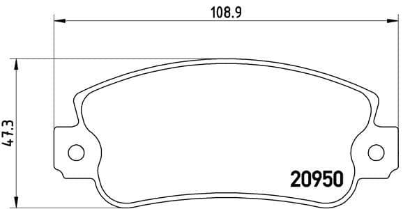 BREMBO Brake Pad Set image 4