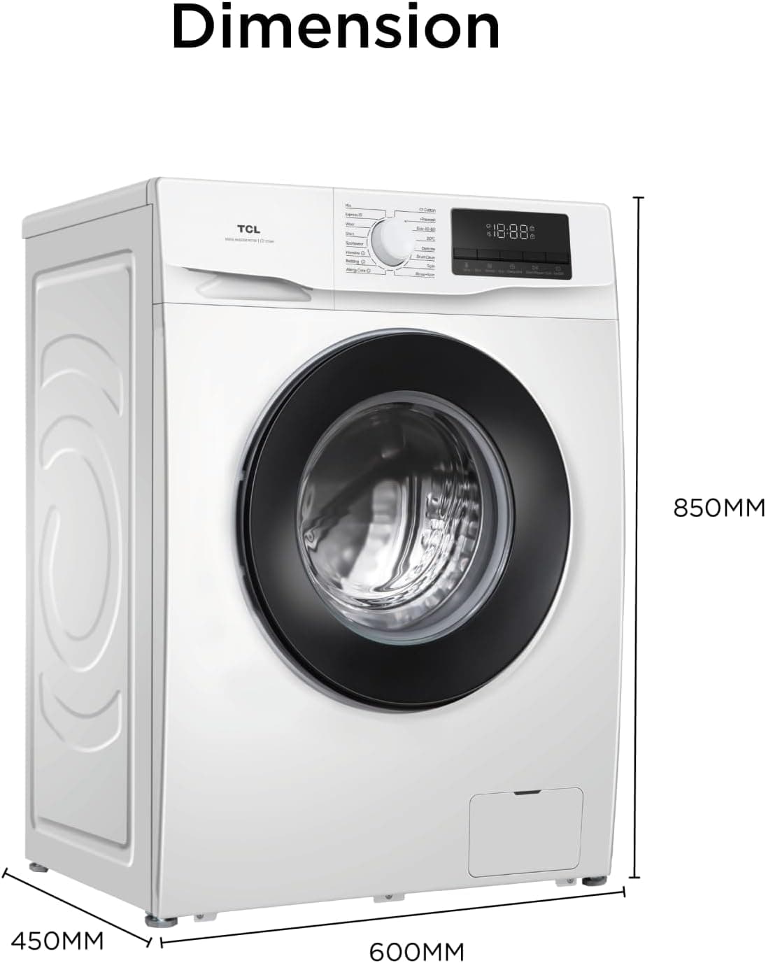 TCL 6kg Ultra Slim Front Load Washer image 1