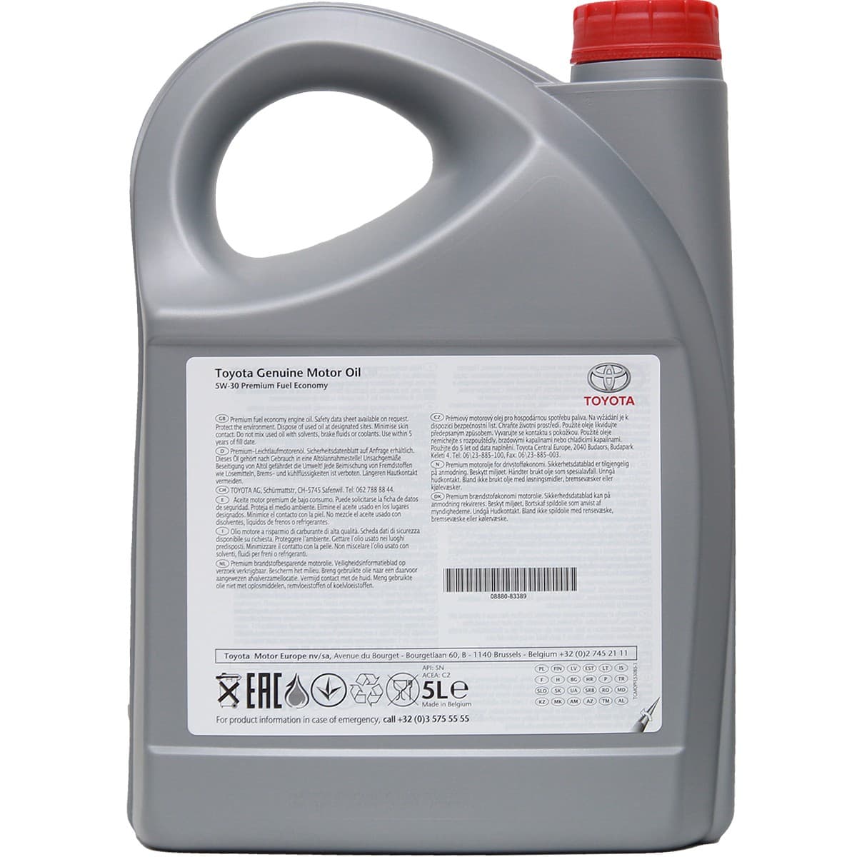 Toyota Genuine Engine Oil 5W-30 (5L) image 2